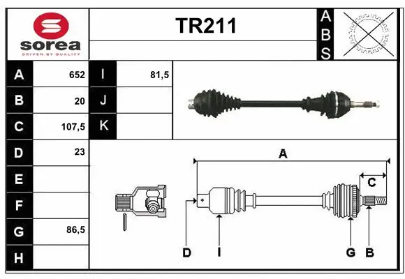 Drive Shaft (TR211)
