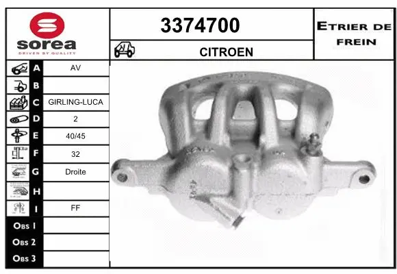 Brake Caliper (3374700)