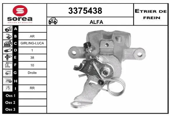 Brake Caliper (3375438)