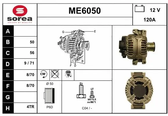 Alternator (ME6050)