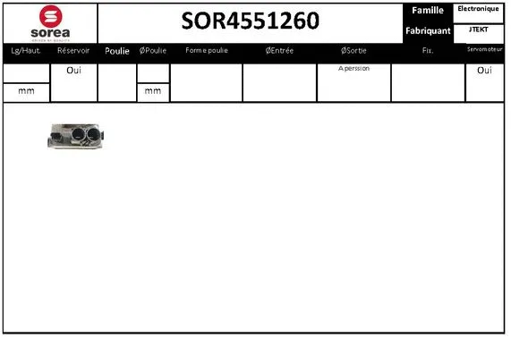 Hydraulic Pump, steering (SOR4551260)