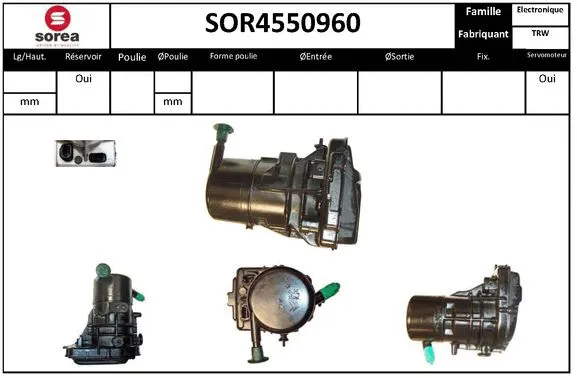 Hydraulic Pump, steering (SOR4550960)