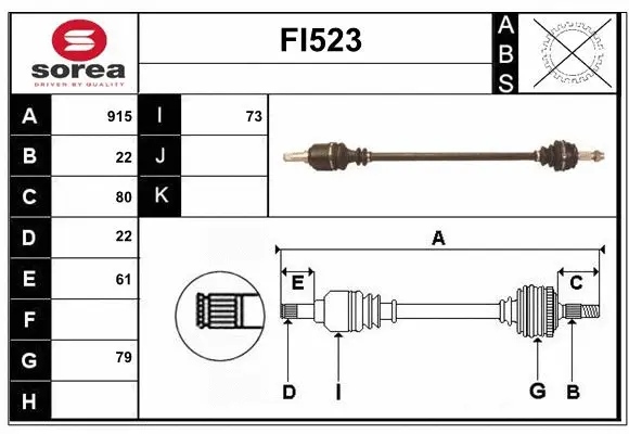 Drive Shaft (FI523)