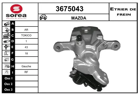Brake Caliper (3675043)