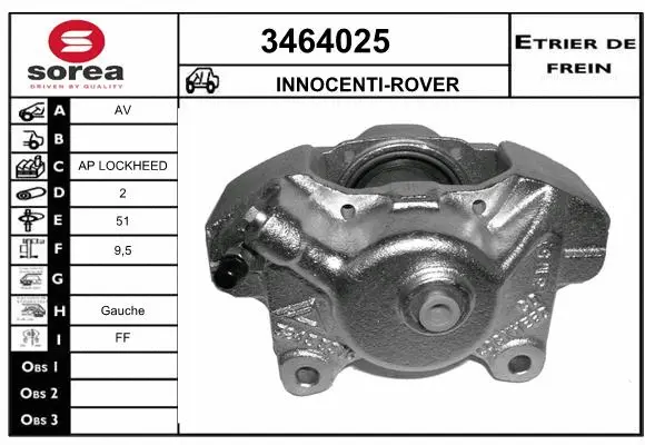 Brake Caliper (3464025)