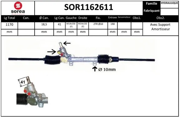 Steering Gear (SOR1162611)