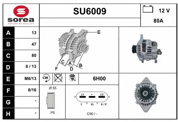 Alternator (SU6009)