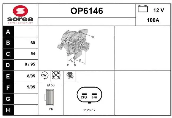 Alternator (OP6146)