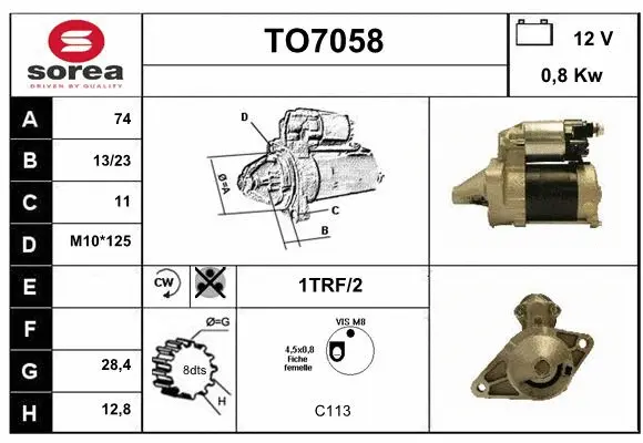 Starter (TO7058)