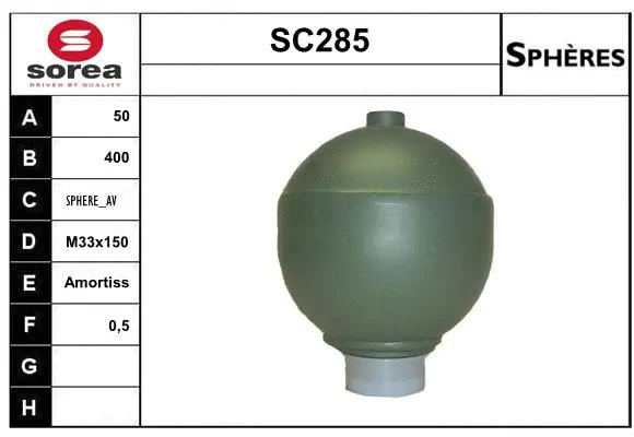Pressure Accumulator, pneumatic suspension (SC285)
