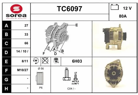Alternator (TC6097)