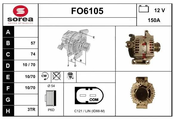 Alternator (FO6105)