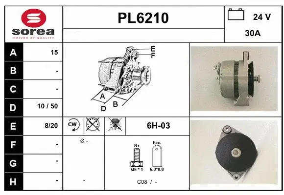Alternator (PL6210)