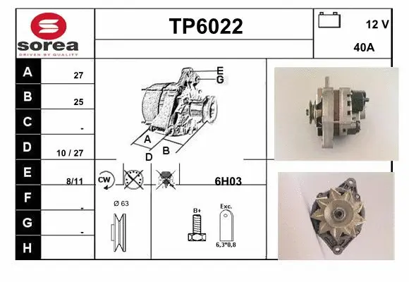 Alternator (TP6022)