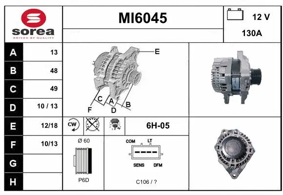 Alternator (MI6045)
