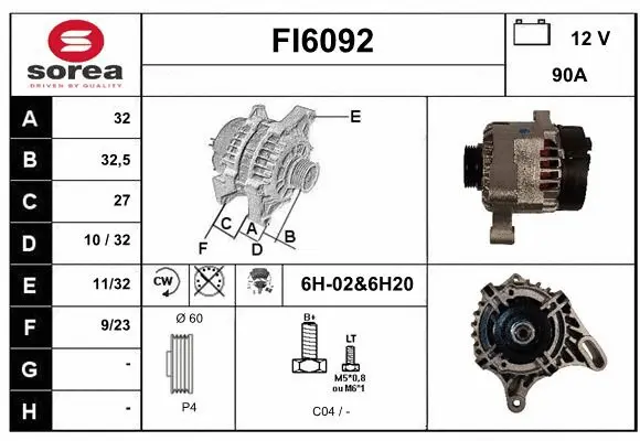 Alternator (FI6092)