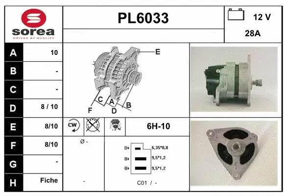 Alternator (PL6033)