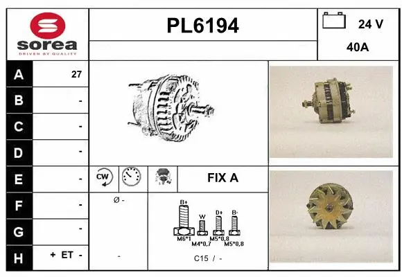 Alternator (PL6194)