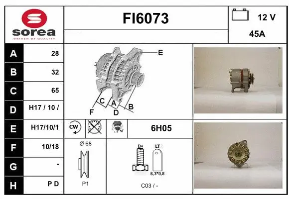 Alternator (FI6073)