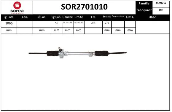 Steering Gear (SOR2701010)