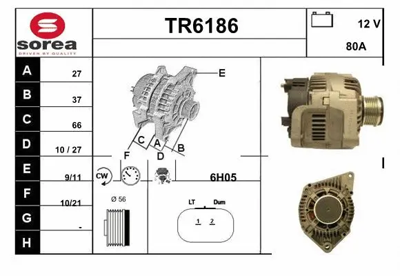 Alternator (TR6186)