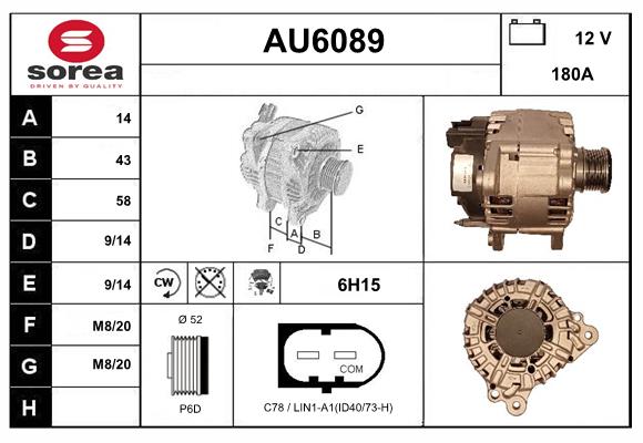Alternator (AU6089)