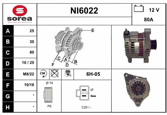 Alternator (NI6022)