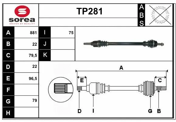 Drive Shaft (TP281)