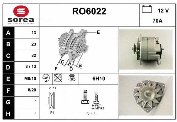 Alternator (RO6022)