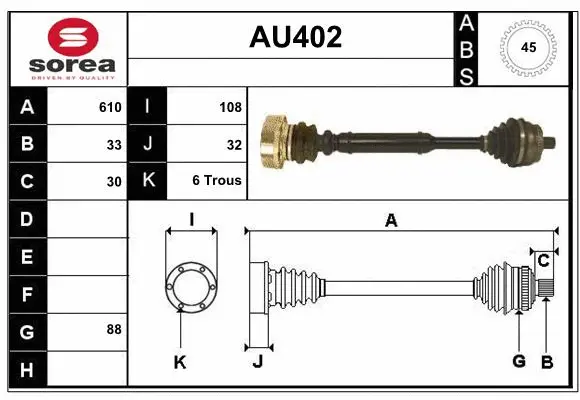 Drive Shaft (AU402)