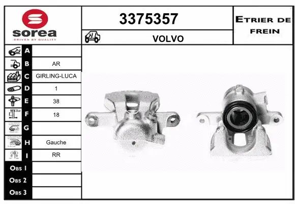 Brake Caliper (3375357)