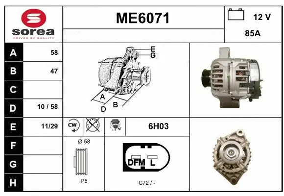 Alternator (ME6071)