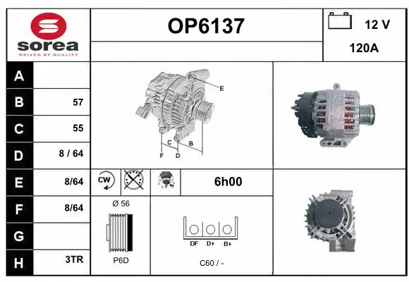 Alternator (OP6137)