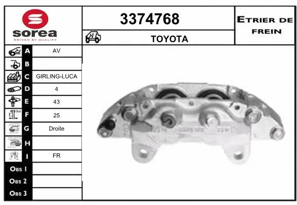 Brake Caliper (3374768)