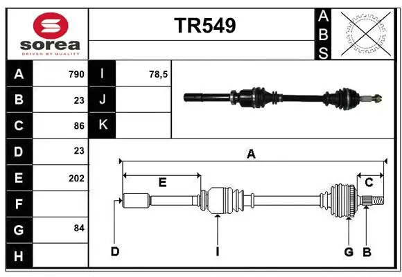 Drive Shaft (TR549)