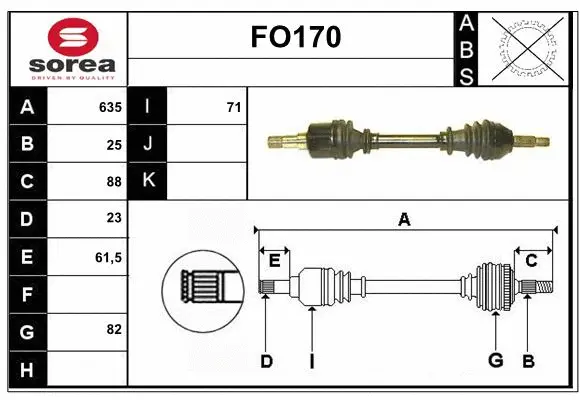 Drive Shaft (FO170)