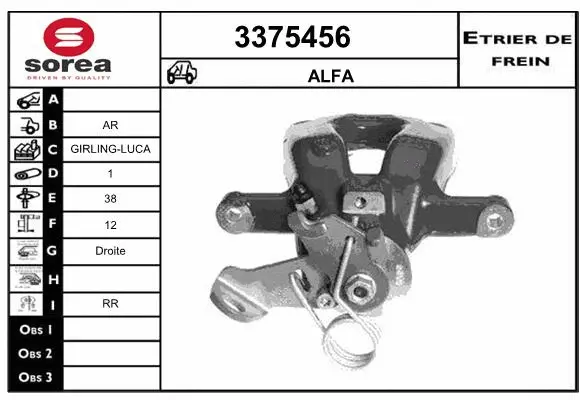 Brake Caliper (3375456)