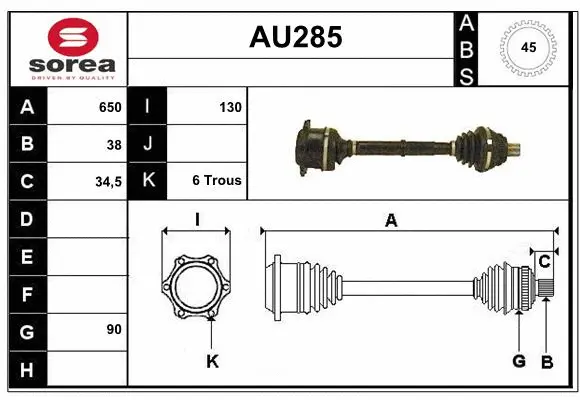 Drive Shaft (AU285)