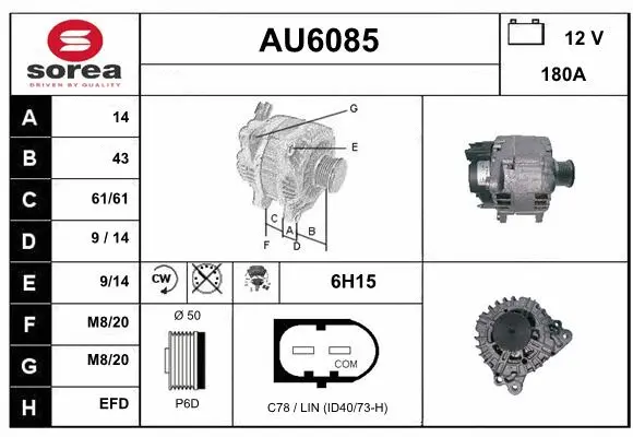 Alternator (AU6085)