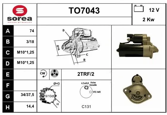 Starter (TO7043)