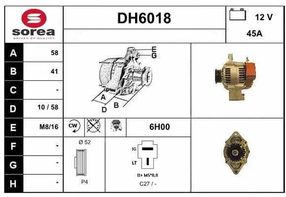 Alternator (DH6018)