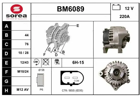 Alternator (BM6089)