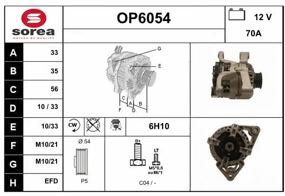 Alternator (OP6054)