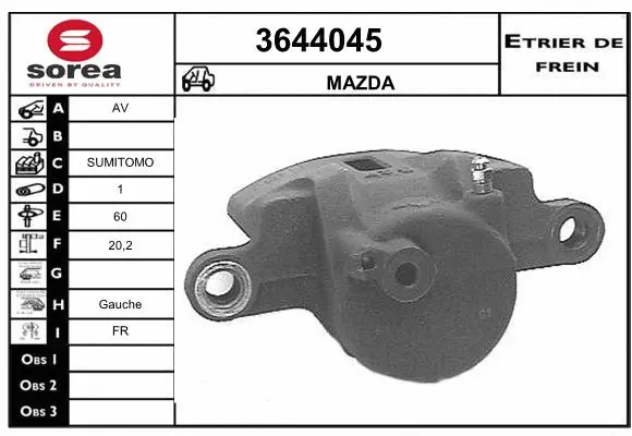 Brake Caliper (3644045)