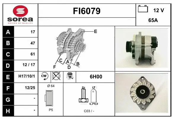 Alternator (FI6079)
