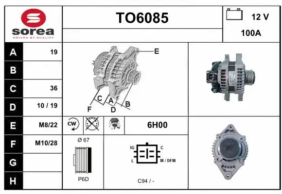 Alternator (TO6085)