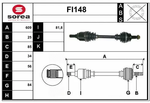Drive Shaft (FI148)
