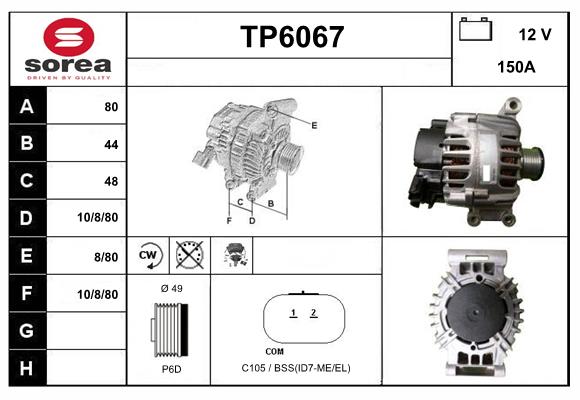 Alternator (TP6067)