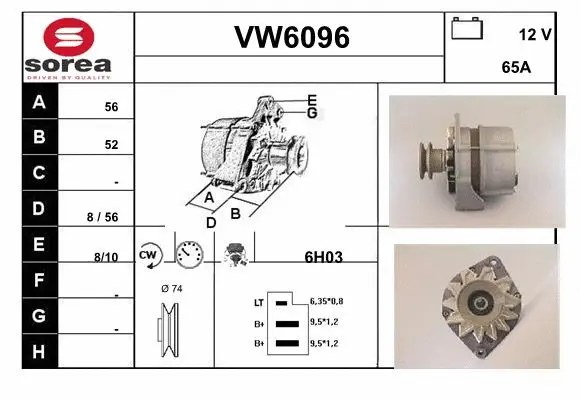 Alternator (VW6096)