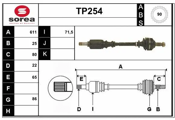 Drive Shaft (TP254)